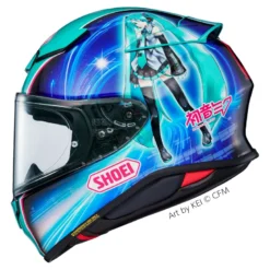 Kask integralny SHOEI NXR2 HATSUNE MIKU TC-4 niebieski zielony