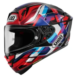 Kask integralny SHOEI X-SPR PRO VALION TC-10 czerwony niebieski biały fioletowy