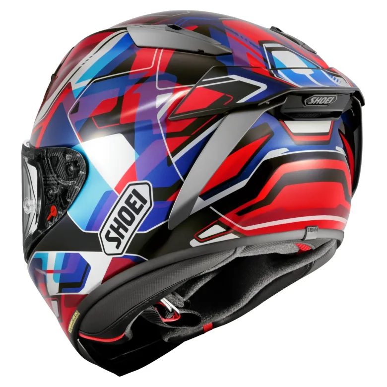 Kask integralny SHOEI X-SPR PRO VALION TC-10 czerwony niebieski biały fioletowy