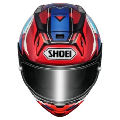Kask integralny SHOEI X-SPR PRO VALION TC-10 czerwony niebieski biały fioletowy