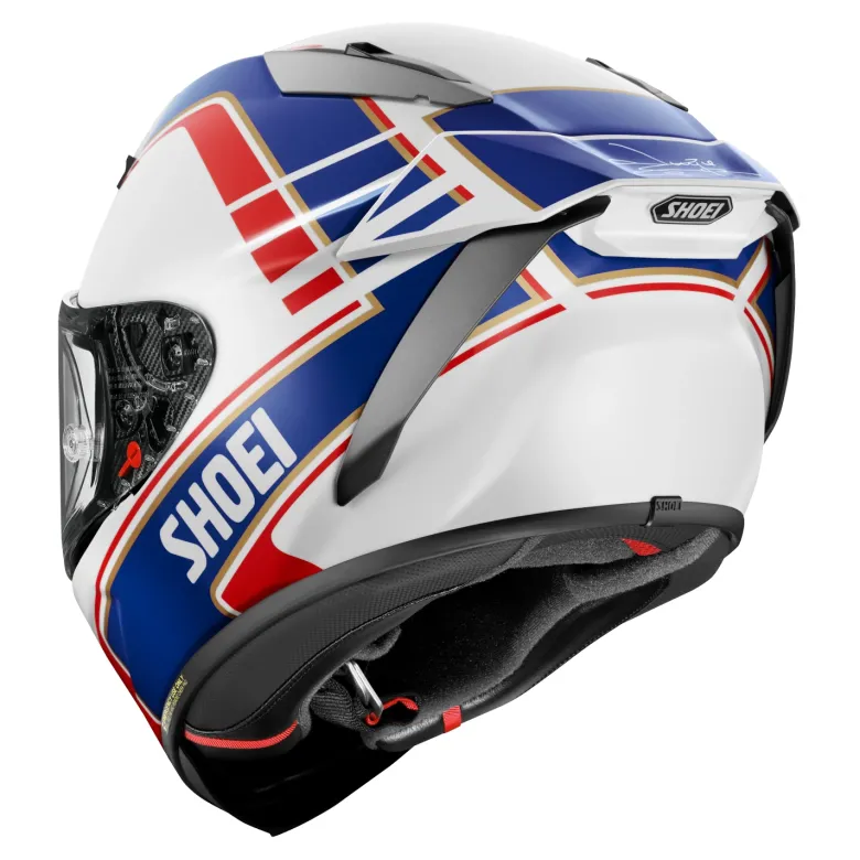 Kask integralny SHOEI X-SPR PRO GARDNER TC-2 biały czerwony niebieski