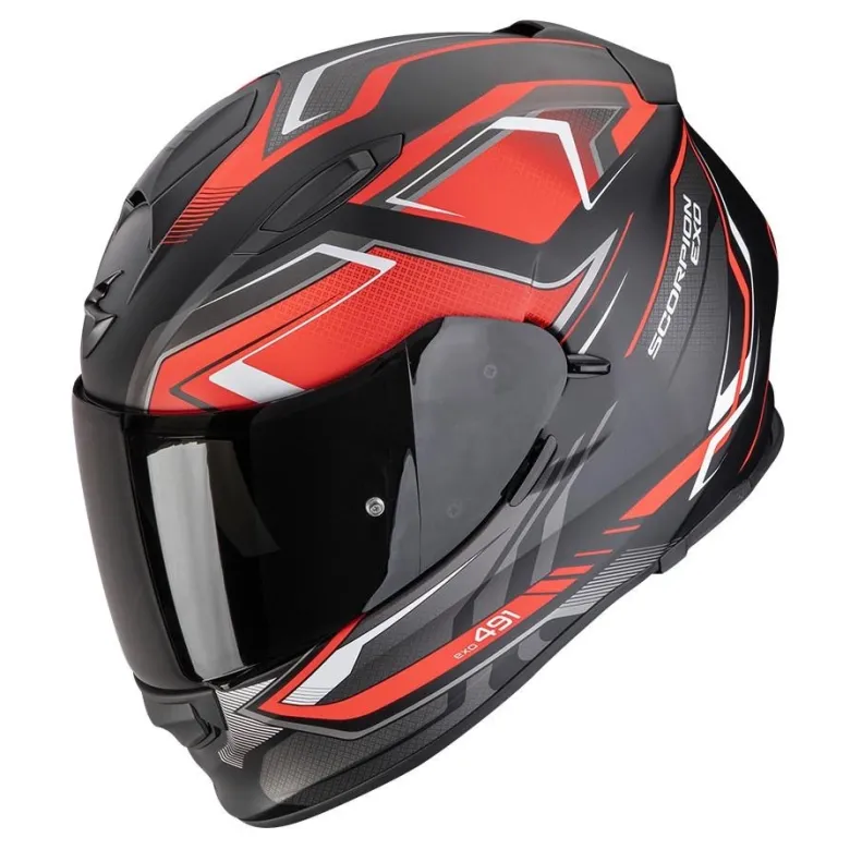 Kask motocyklowy integralny SCORPION EXO-491 ZUMO MATT BLACK/RED czarny czerwony