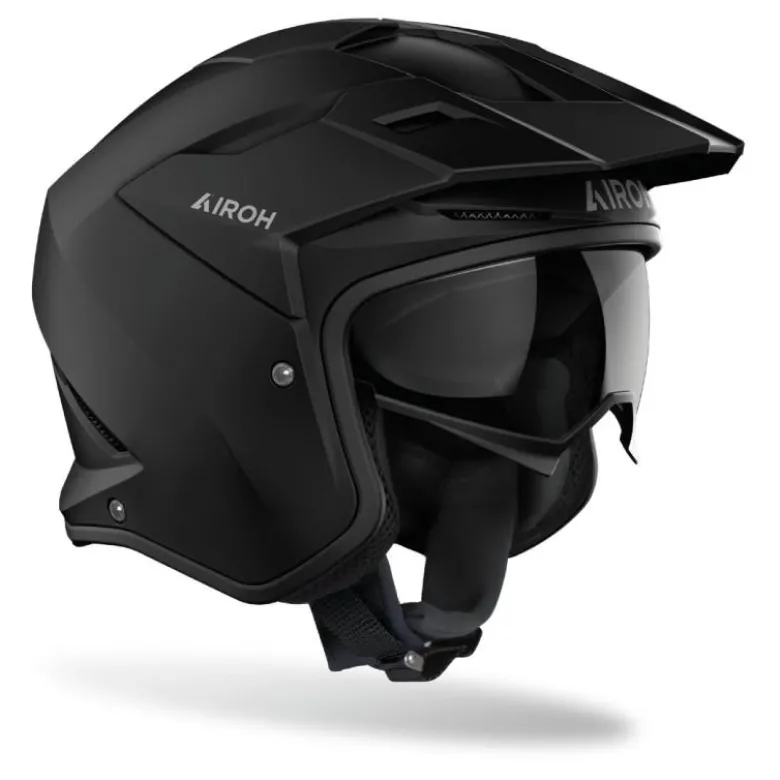 Kask otwarty AIROH KOMBAKT COLOR BLACK MATT czarny mat