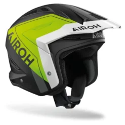 Kask otwarty AIROH TRR II HUNT YELLOW MATT żółty fluo biały czarny