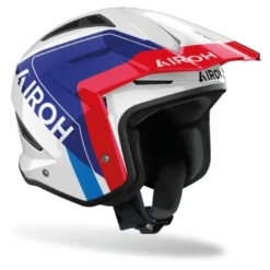 Kask otwarty AIROH TRR II HUNT BLUE/RED GLOSS niebieski czerwony biały