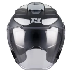 Kask otwarty AXXIS BLAZER SV ROUND B2 MATT czarny szary biały