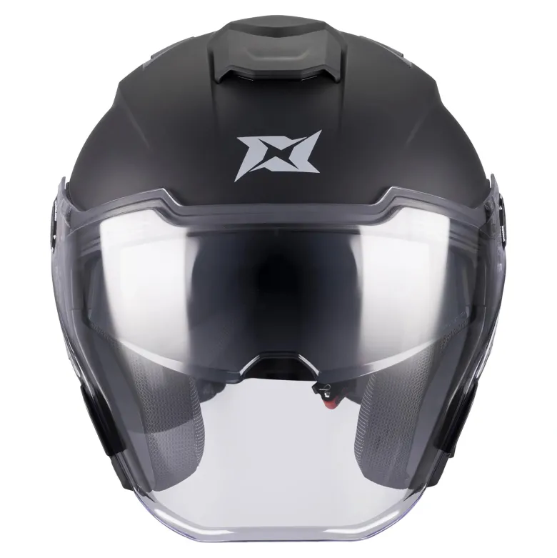 Kask otwarty AXXIS BLAZER SV SOLID A1 MATT BLACK czarny mat