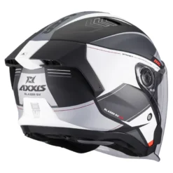 Kask otwarty AXXIS BLAZER SV TRAFFIC B0 MATT czarny szary biały