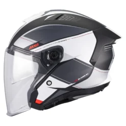 Kask otwarty AXXIS BLAZER SV TRAFFIC B0 MATT czarny szary biały