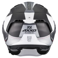 Kask otwarty AXXIS BLAZER SV TRAFFIC B0 MATT czarny szary biały