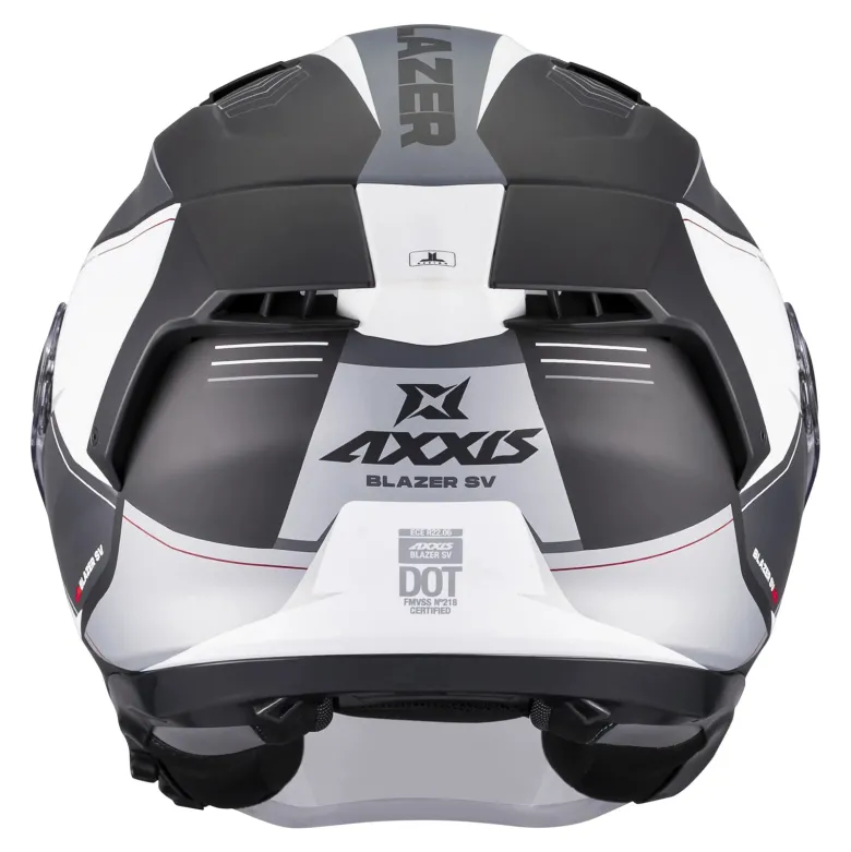 Kask otwarty AXXIS BLAZER SV TRAFFIC B0 MATT czarny szary biały