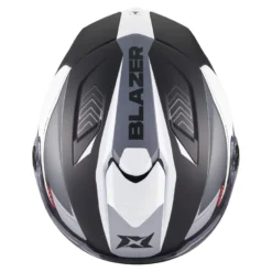 Kask otwarty AXXIS BLAZER SV TRAFFIC B0 MATT czarny szary biały