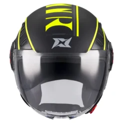 Kask otwarty AXXIS METRO S SIRIS B13 MATT czarny żółty fluo