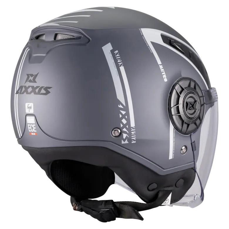 Kask otwarty AXXIS METRO S SIRIS C2 MATT czarny szary