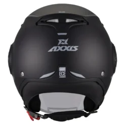 Kask otwarty AXXIS METRO S SOLID V2 A1 MATT BLACK czarny mat