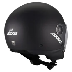 Kask otwarty AXXIS SQUARE S SOLID A1 MATT BLACK czarny mat
