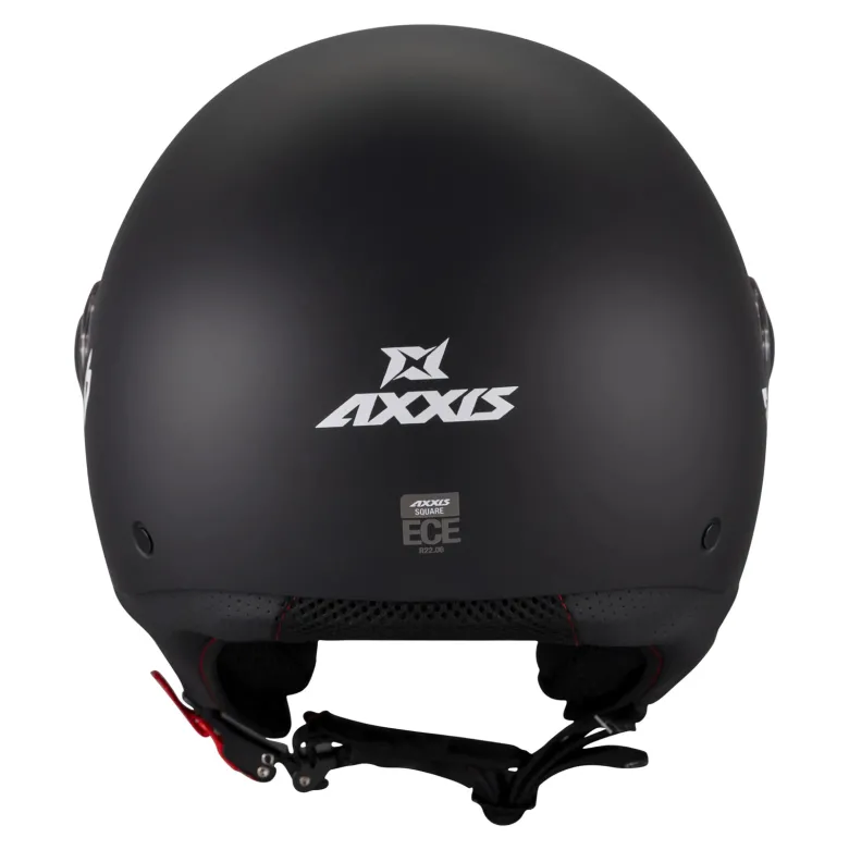 Kask otwarty AXXIS SQUARE S SOLID A1 MATT BLACK czarny mat