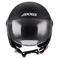 Kask otwarty AXXIS SQUARE S SOLID A1 MATT BLACK czarny mat