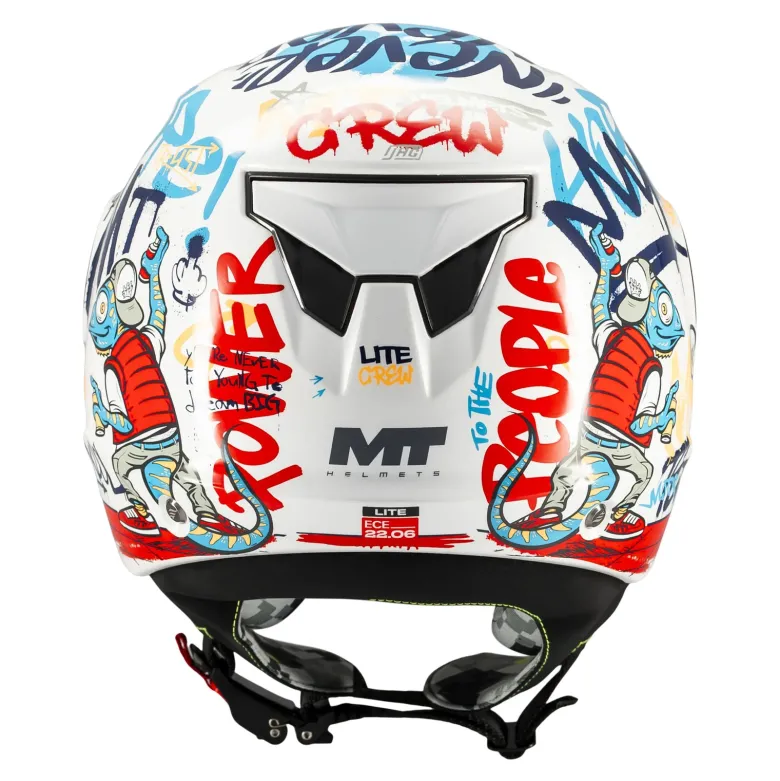Kask otwarty dziecięcy MT LITE KIDS CREW WHITE GLOSS biały