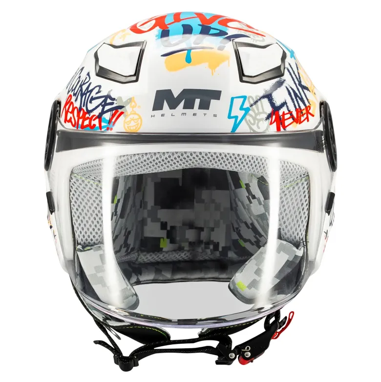 Kask otwarty dziecięcy MT LITE KIDS CREW WHITE GLOSS biały