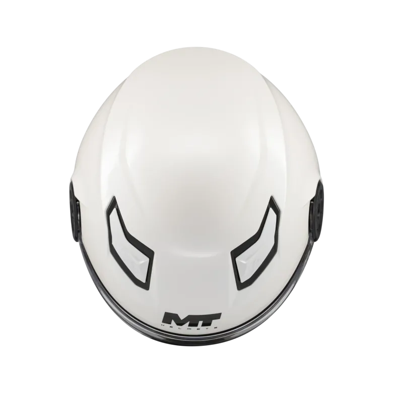 Kask otwarty dziecięcy MT LITE KIDS PURE WHITE GLOSS biały