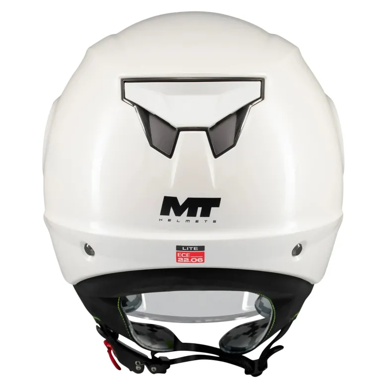 Kask otwarty dziecięcy MT LITE KIDS PURE WHITE GLOSS biały