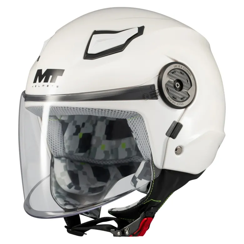 Kask otwarty dziecięcy MT LITE KIDS PURE WHITE GLOSS biały