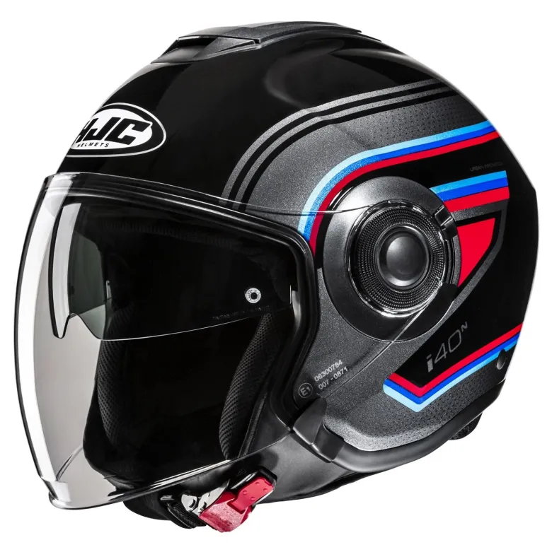 Kask otwarty HJC I40N LINIA BLACK/GREY czarny szary