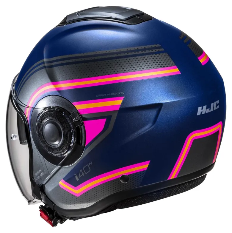 Kask otwarty HJC I40N LINIA BLUE/PINK niebieski różowy
