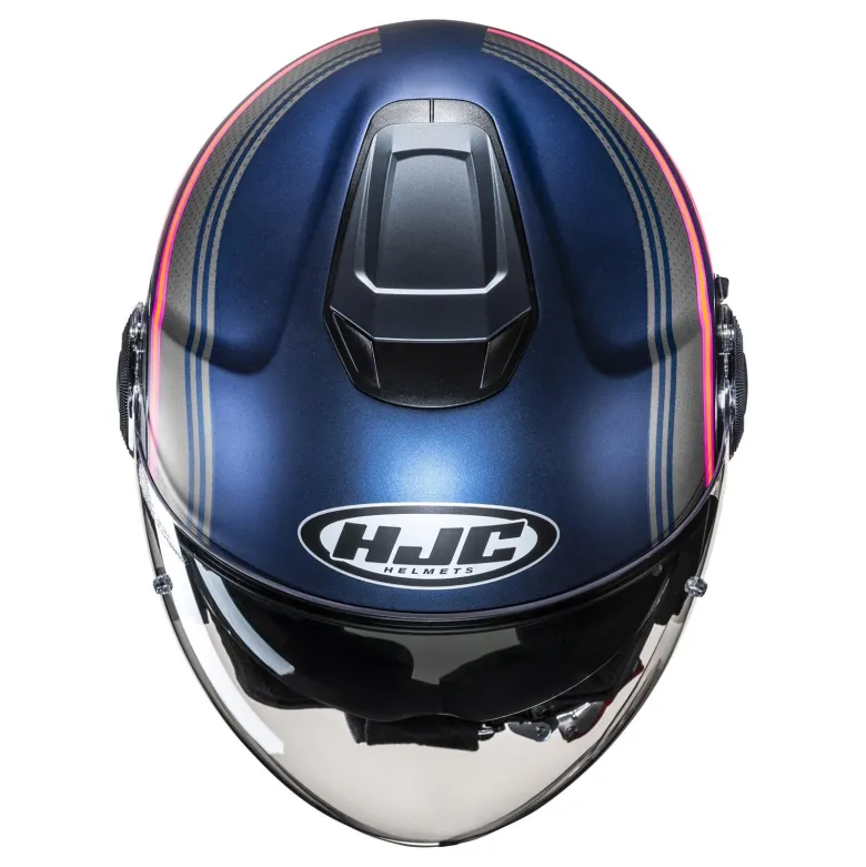 Kask otwarty HJC I40N LINIA BLUE/PINK niebieski różowy