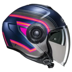 Kask otwarty HJC I40N LINIA BLUE/PINK niebieski różowy