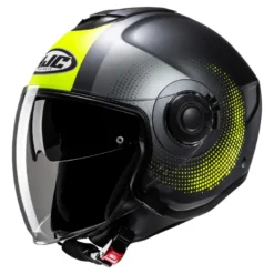 Kask otwarty HJC I40N PYLE BLACK/YELLOW czarny żółty fluo