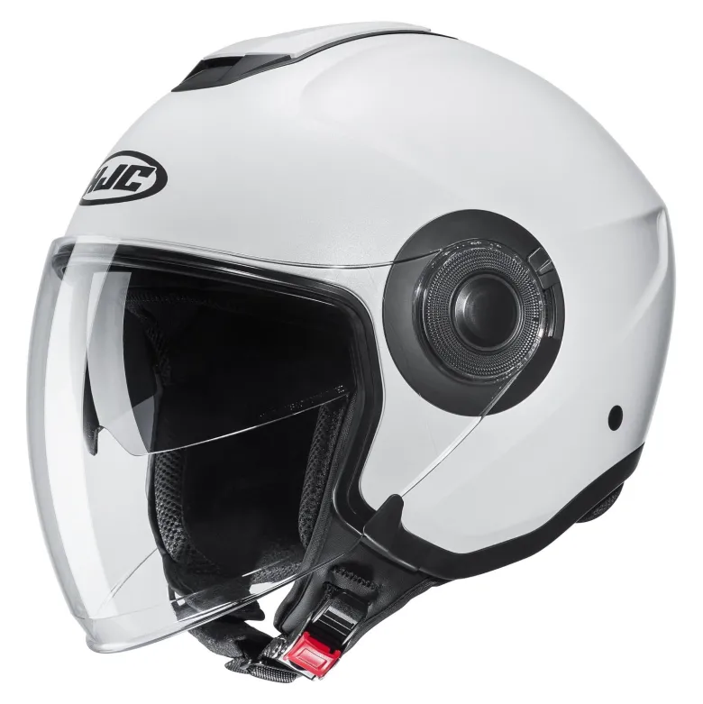 Kask otwarty HJC I40N SEMI FLAT PEARL WHITE biały mat