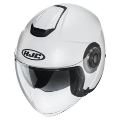 Kask otwarty HJC I40N SEMI FLAT PEARL WHITE biały mat