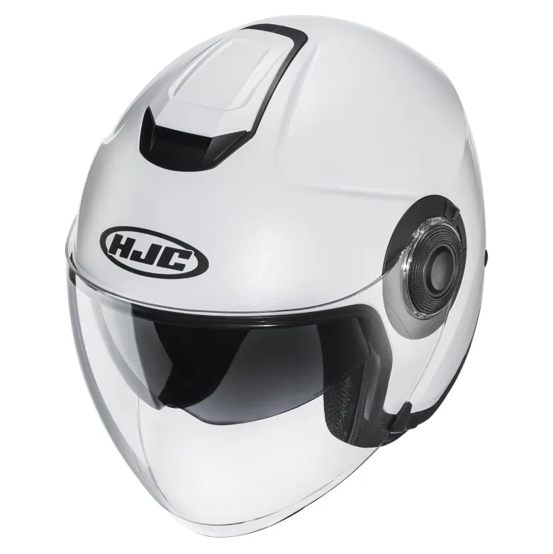 Kask otwarty HJC I40N SEMI FLAT PEARL WHITE biały mat