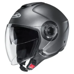 Kask otwarty HJC I40N SEMI FLAT TITANIUM grafitowy