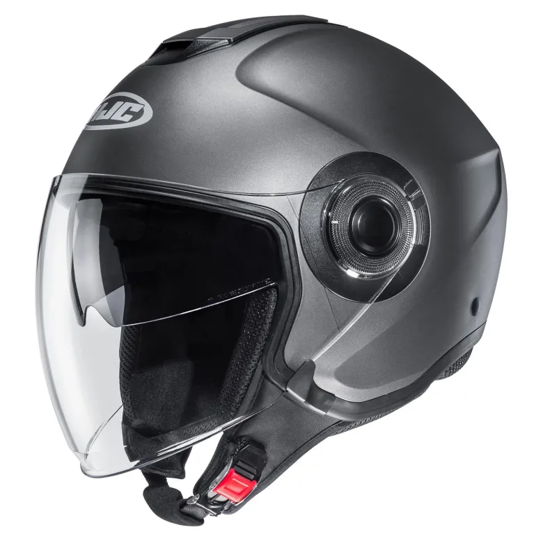 Kask otwarty HJC I40N SEMI FLAT TITANIUM grafitowy