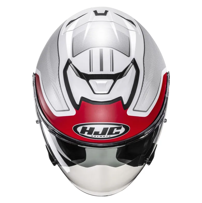 Kask otwarty HJC I31 TEVIS GREY/RED szary czerwony