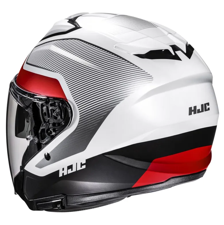 Kask otwarty HJC I31 TEVIS GREY/RED szary czerwony