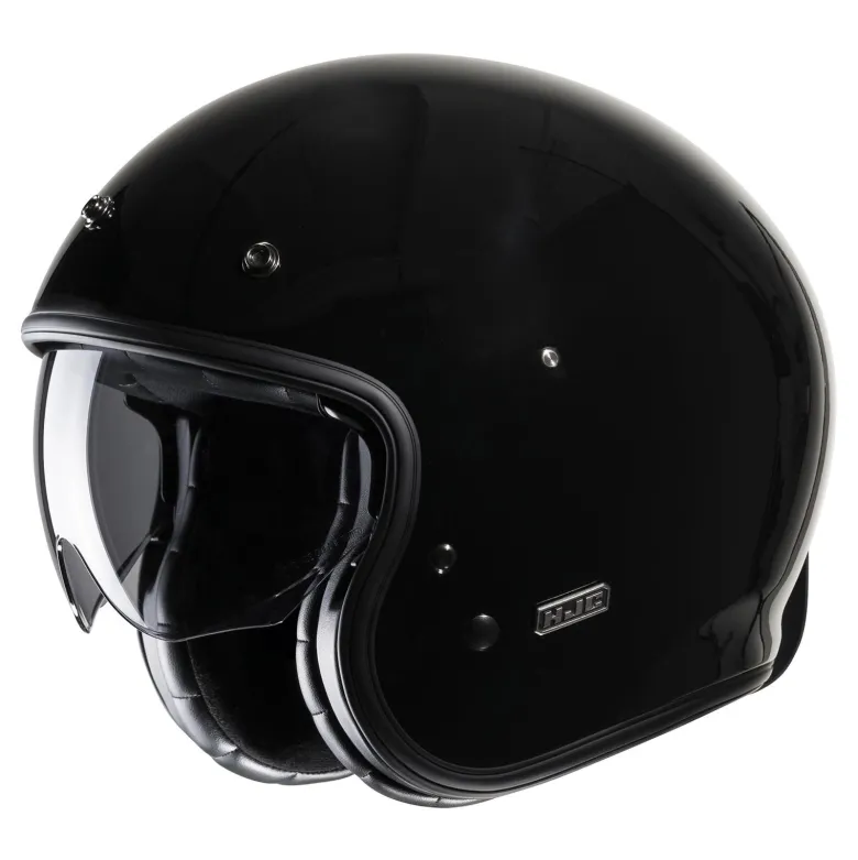 Kask otwarty HJC V31 BLACK czarny