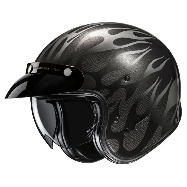 Kask otwarty HJC V31 FIRO BLACK czarny