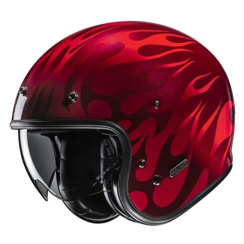 Kask otwarty HJC V31 FIRO RED czerwony