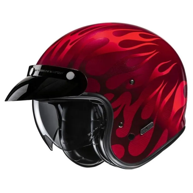 Kask otwarty HJC V31 FIRO RED czerwony