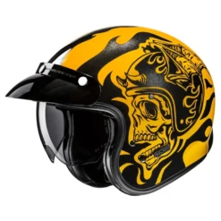 Kask otwarty HJC V31 FLAME YELLOW/BLACK żółty czarny