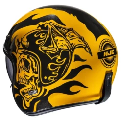 Kask otwarty HJC V31 FLAME YELLOW/BLACK żółty czarny