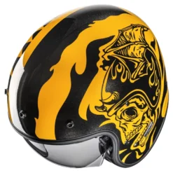 Kask otwarty HJC V31 FLAME YELLOW/BLACK żółty czarny