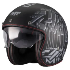 Kask otwarty MT LE MANS 2 SV DYSTOPIC BLACK/GREY czarny szary