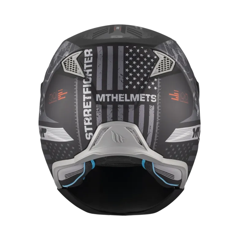 Kask otwarty MT STREETFIGHTER SV S BELIC GREY/BLACK czarny szary