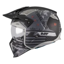 Kask otwarty MT STREETFIGHTER SV S BELIC GREY/BLACK czarny szary