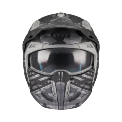 Kask otwarty MT STREETFIGHTER SV S BELIC GREY/BLACK czarny szary
